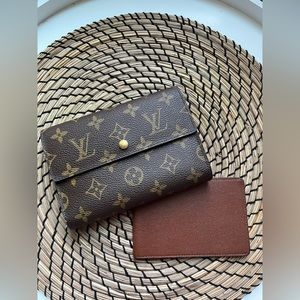 Authentic LOUIS VUITTON TRIFOLD TRESOR PAPIER WALLET vintage, monogram